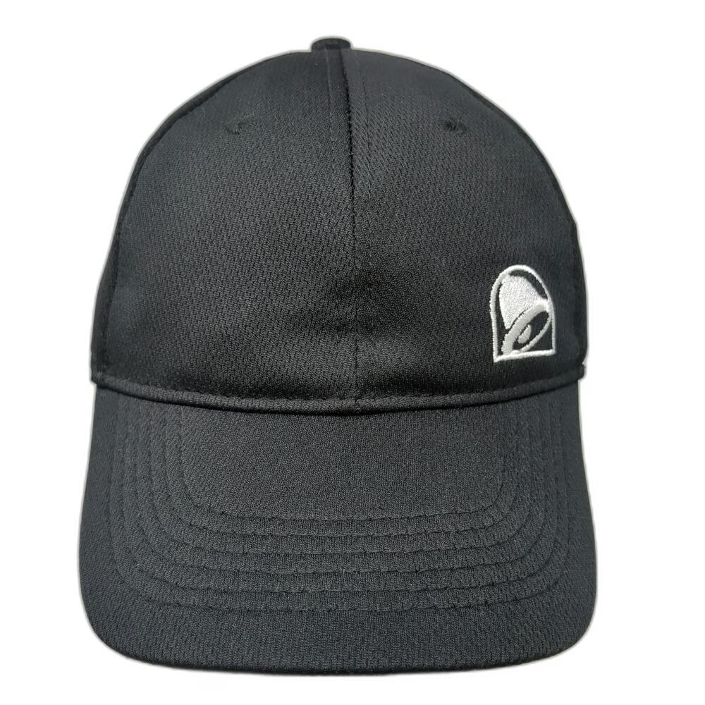 Taco Bell Snapback Hat Black One Size Polyester Embroidered Logo Restaurant Food
